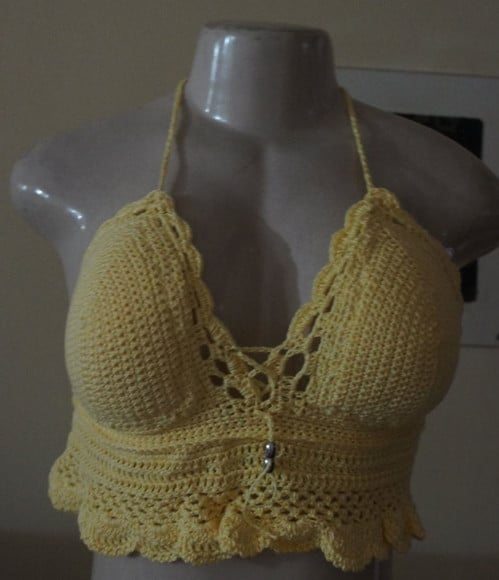 Cropped de croche - tamanho GG - Cropped002