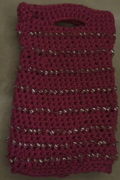 Bolsinha porta celular em croche - BOLBARB003