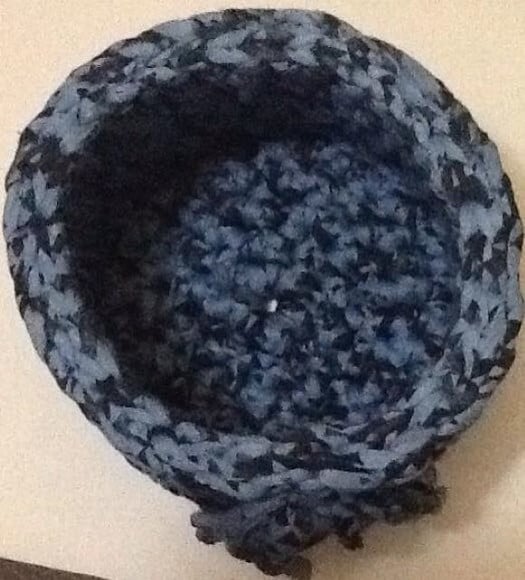 Cesto de croche em fio de malha redondo- cesmal026