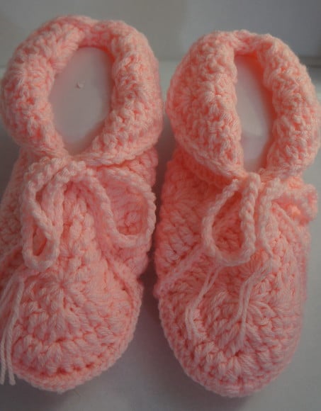 Sapato de lã em Crochê adulto - SAP029