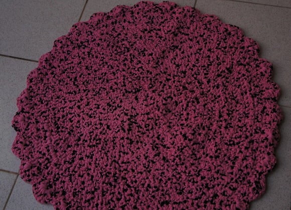 Tapete de Croche em Fio de Malha - Tapmared032