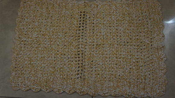 Tapete Retangular de Croche em Barbante - Tapbarbreta015