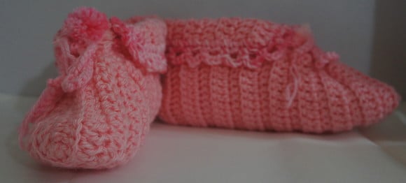 Sapato de Lã em Crochê Adulto - Sapn004