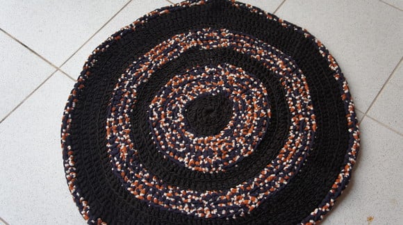 Tapete de Fio de Malha em Croche - Tapmared033