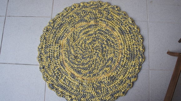 Tapete de Croche em Fio de Malha - Tapmared025
