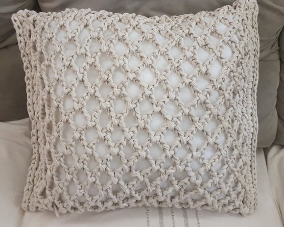 Capa Almofada Retangular Croche sem enchimento - ALMOMA020