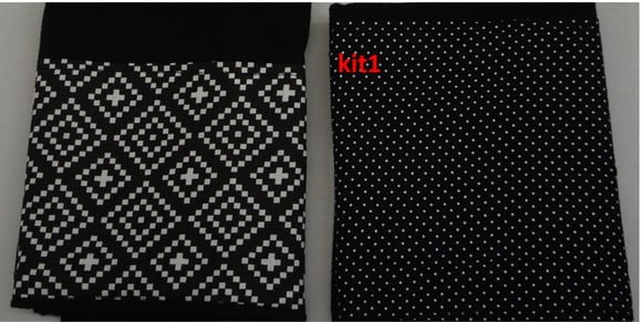 Kit c/ 2 Pano de Prato na Cor Preta ou Vermelho Customizados
