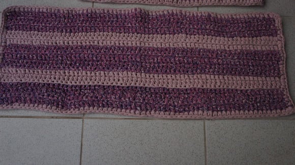 Tapete em croche - fio de malha - tapmaret034