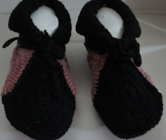 Sapato de Lã em Croche Adulto Sap 013