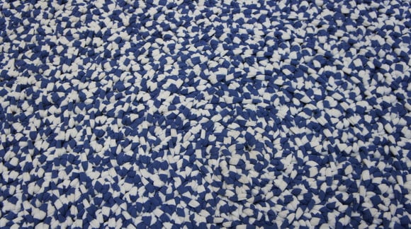 Tapete Redondo de Croche em Fio de Malha - Tapmared035