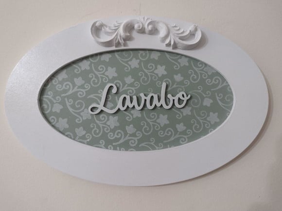 Placa Decorativa para Lavabo