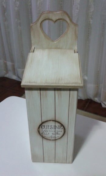 puxa saco em madeira mdf