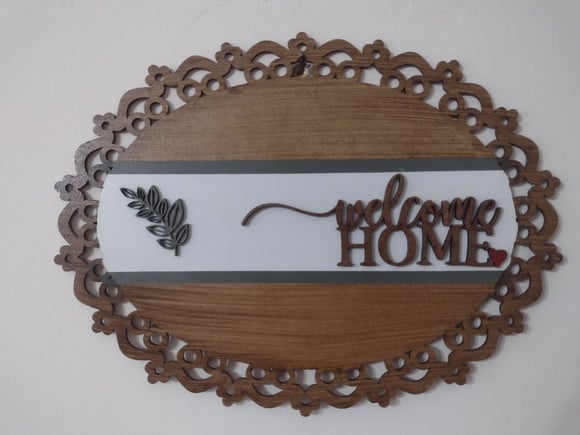 Placa Decorativa para Porta.