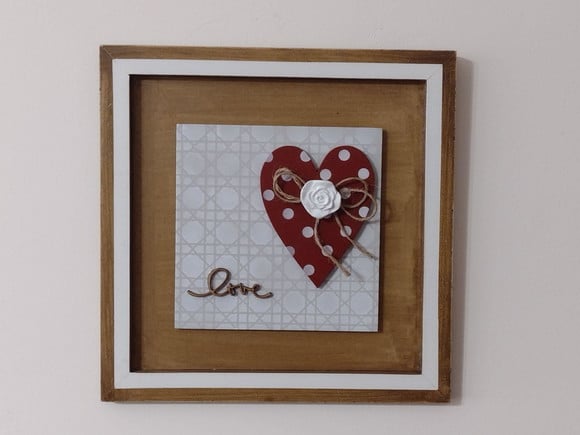 Quadro Love c/ Coração