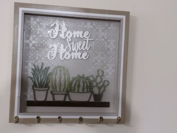 Porta Chaves cactus c/6 ganchos