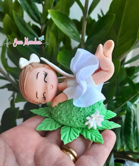 Aplique/lembrancinha Fadas em Biscuit