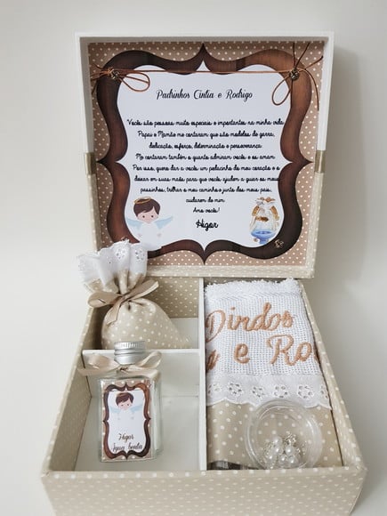 Caixa Batizado Padrinhos