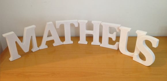 Letras em madeira MDF
