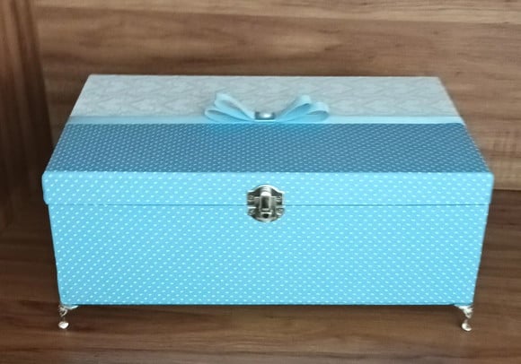 Caixa Kit Toalette Azul