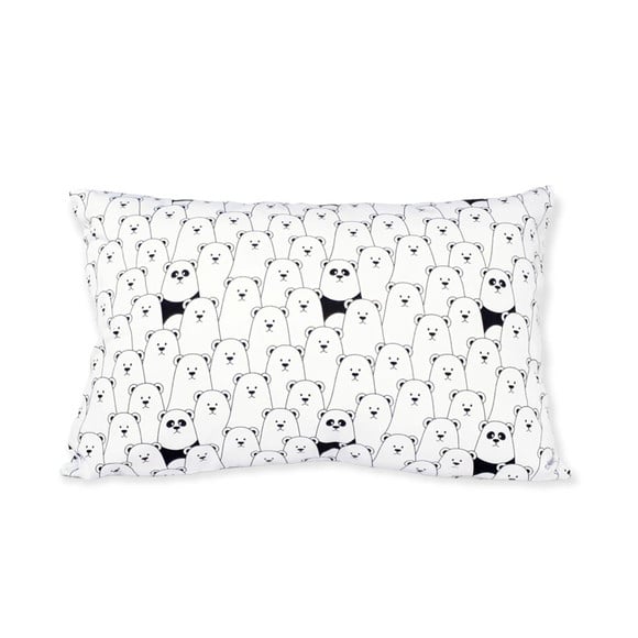 Capa de Almofada Urso Polar e Panda
