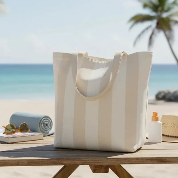 Tote Bag Listrada Creme/cru