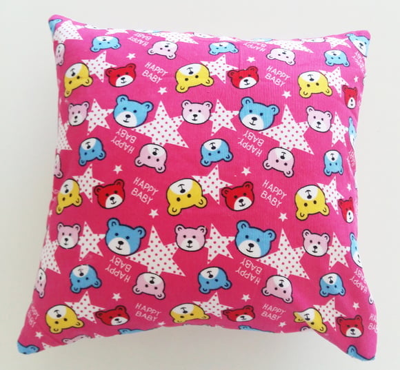 Capa de Almofada Infantil Ursinhos Rosa