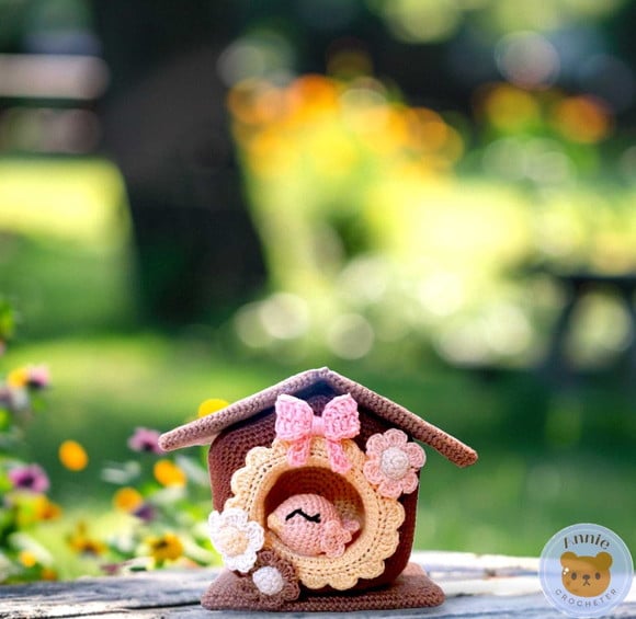 Casinha de Pássaro em Crochê Amigurumi