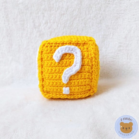 Bloco de Pergunta (question Block - Super Mário) Amigurum