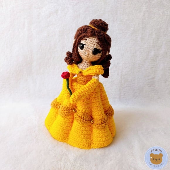 Boneca Bela em Amigurumi | Crochê | Boneca Bela