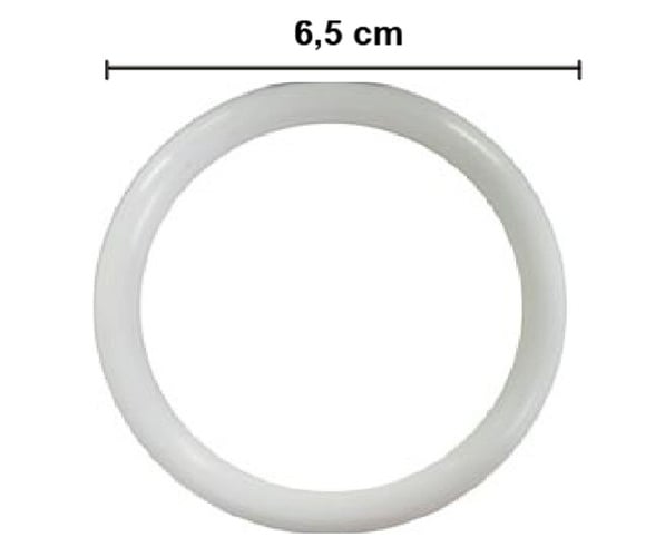 Argolas de plástico 6,5 cm