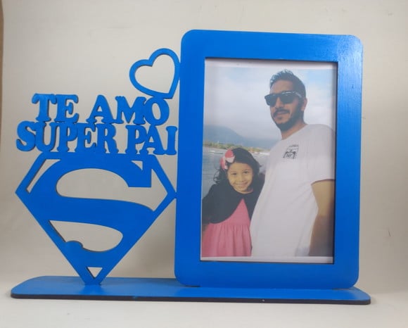 Porta fotos Te amo Super Pai