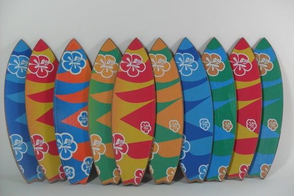 Prancha de Surf Hibisco -14cm