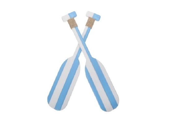 Remos Decorativo Listas Azuis 50cm - 2 Peças