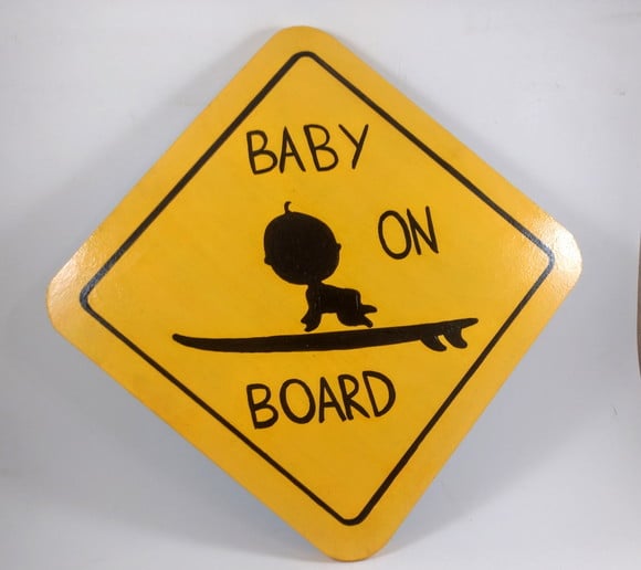 Placa Decorativa Baby On Board