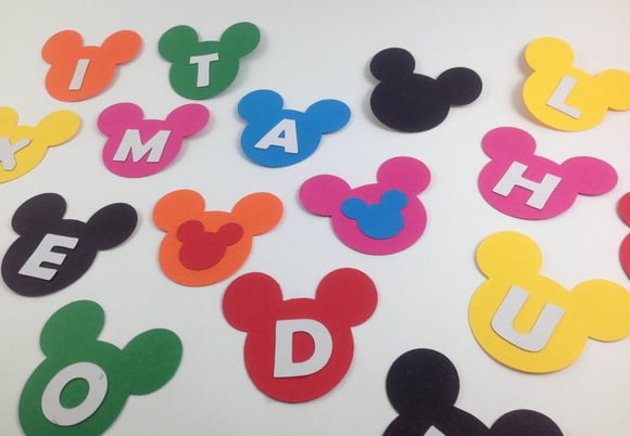 Aplique Mickey letras