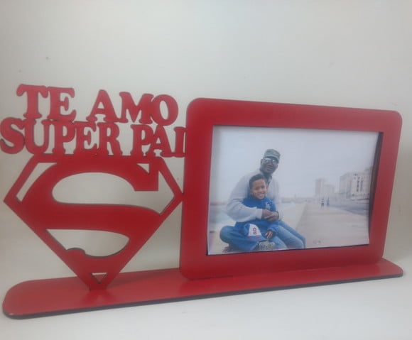Porta fotos Te amo Super Pai