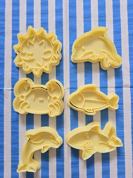Cortador de Biscoitos de Animais Marinhos