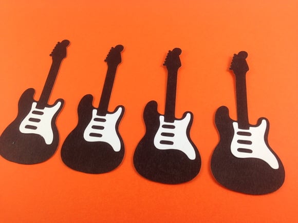 Aplique Guitarra- Pct Com 26 Unidades