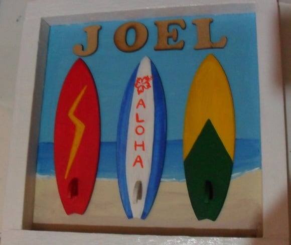 Quadro SURF com nome