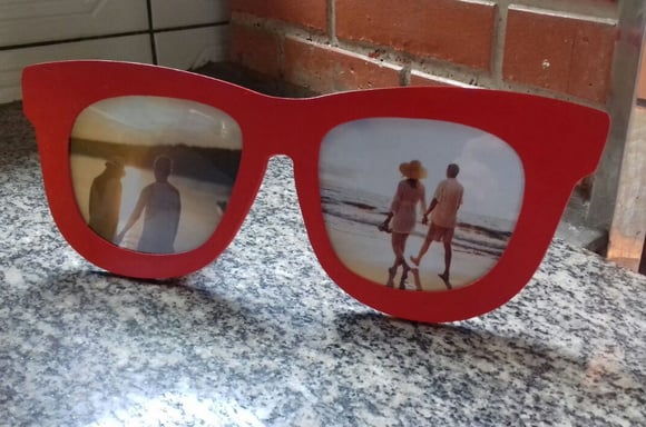 Porta retrato óculos