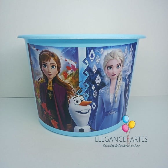 Balde de Pipoca Frozen 2