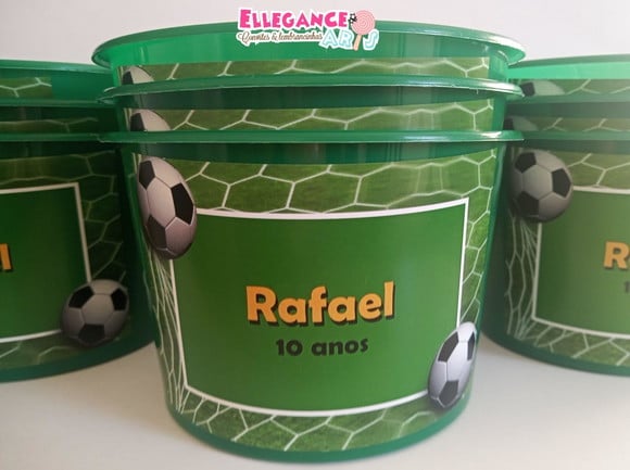 Balde de Pipoca Futebol