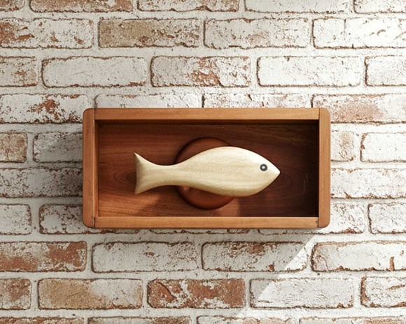 o Sol e o Peixe - Escultura de Parede