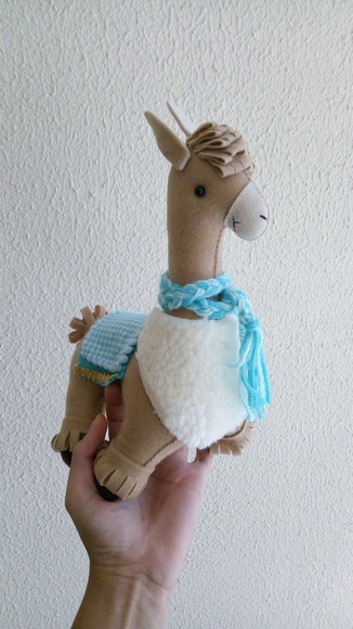 Lhama de Feltro para decoração de festa