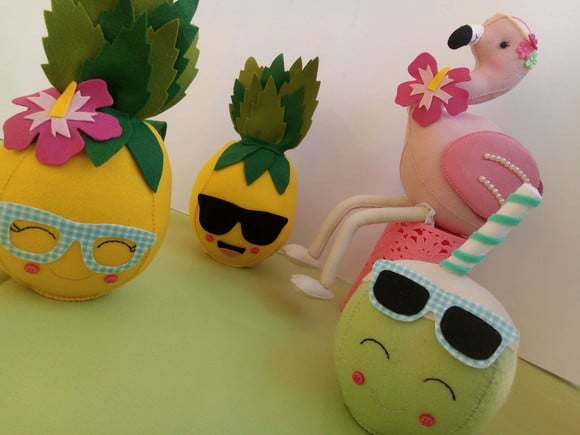 Decoração Festa Tropical Flamingo Abacaxi e Coco