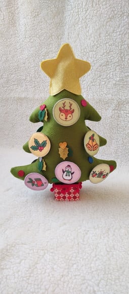 Mini Árvore de Natal Montessoriana Infantil em Feltro